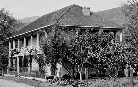 Historic Places José Maria de Jesus Alviso Adobe and Rancho Milpitas. The José Alviso Adobe principal residence of Rancho Milpitas as it appeared in 1940. (Photo by Willis Foster, Library of Congress Historic American Buildings Survey collection).