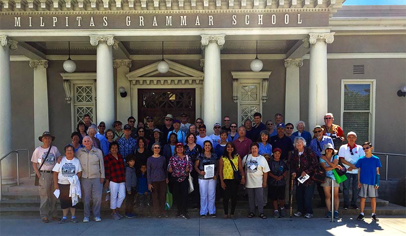 2019 Annual Tour of Historic Milpitas Group Photographed by Milpitas Grammar School