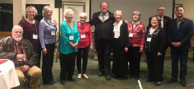 The Milpitas Historical Society held its annual dinner to celebrate the installation of its new officers and board of directors on Thursday evening, February 15, 2018.